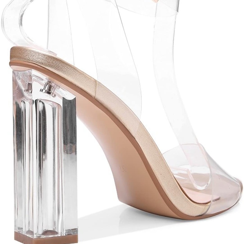 Size 14 women clear Sandals